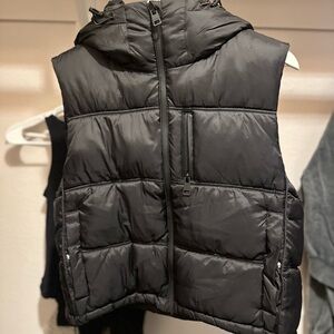 Pull&Bear Charcoal Puffer Vest